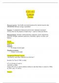 EXS 411 Course Notes