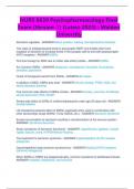 NURS 6630 Psychopharmacology Final Exam &lpar;Version-1&rpar; &lpar;Latest-2023&rpar; &colon; Walden University