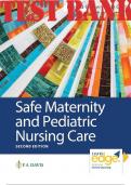 TEST BANK for Safe Maternity & Pediatric Nursing Care 2nd Edition by Palmer Luanne Linnard and Coats Gloria. ISBN 9781719645263. (AllChapters 1-38 Q&A)
