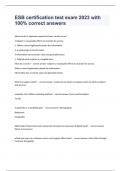 ESB certification test exam 2023 with 100&percnt; correct answers