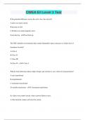 CWEA E&sol;I Level 3 Test &vert; Questions with 100&percnt; Correct Answers &vert; Latest Update 2024 &vert; Verified