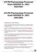 ATI PN Pharmacology Proctored    Exam GRADED A&plus; 100&percnt; 2023-2024