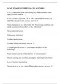 LCAT&lowbar;EXAM2 QUESTIONS AND ANSWERS