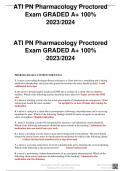 ATI PN Pharmacology Proctored Exam GRADED A+ 100% 2023/2024   PHARMACOLOGY ATI PROCTOR EXAM  1.	A nurse is providing discharge dietary teaching to a client who has a something and is taking medication theophylline and to provide general instructions the n