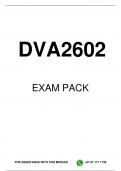 DVA2602 EXAM PACK 2025