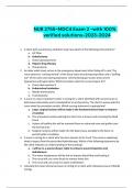 NUR 2755-MDC4 Exam 2 -with 100&percnt;  verified solutions-2023-2024