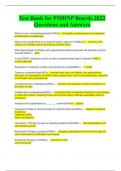 Test Bank for PMHNP Boards 2023 Questions and Answers