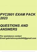 Personality Theories(PYC2601 Exam pack 2023)