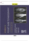 Merrills Pocket Guide to Radiography 15th Edition by Jeannean Hall Rollins-- Complete, Elaborated and Latest Test Bank - ALL(1-30)Chapters Included and 2023 Updated. 