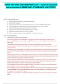 CHEM 301 UNIT 5 LEARNING (lesson 1- lesson 6 expected exam questions) OBJECTIVES ATHABASCA UNIVERSITY