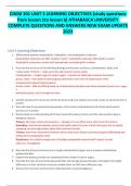 CHEM 301 UNIT 3 LEARNING OBJECTIVES (study questions from lesson 1to lesson 6) ATHABASCA UNIVERSITY COMPLETE QUESTIONS AND ANSWERS NEW EXAM UPDATE 2023