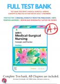 Test Bank for deWits Medical Surgical Nursing: Concepts and Practice, 4th edition By Holly Stromberg | 9780323608442| 2021-2022| Chapter 1-49| All Chapters with Answers and Rationals