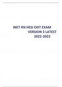 INET RN HESI EXIT EXAM VERSION 3 LATEST  2022-2023