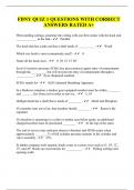 FDNY QUIZ 1 QUESTIONS WITH CORRECT ANSWERS RATED A+