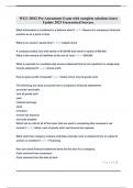 WGU D102 Pre-Assessment Exam with complete solutions latest Update 2023 Guaranteed Success&period;