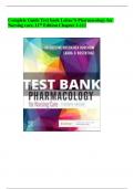 Test Bank For Lehne's Pharmacology for Nursing Care 11th Edition Chapter 1-112|Complete Guide 2023-2024