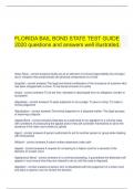  FLORIDA BAIL BOND STATE TEST GUIDE 2020 questions and answers well illustrated&period;
