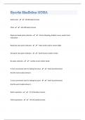 Sports Medicine HOSA&vert;90 Questions with 100&percnt; Correct Answers &vert; Verified &vert; Latest Update
