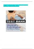 Bates’ Guide To Physical Examination and History Taking 13th Edition Bickley Test Bank All chapters| Complete Guide A+