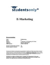 Summary E-Marketing
