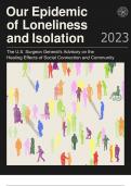 Our Epidemic of Loneliness and Isolation The U.S. Surgeon General’s Advisory on the