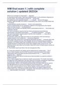 HIM final exam 1 &vert; with complete solution &vert; updated 2023&sol;24