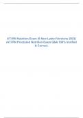 ATI RN Nutrition Exam (6 New Latest Versions 2023)