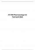 ATI RN Pharmacology 8.0  Test bank Q&A