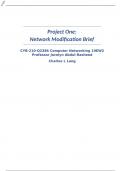 CYB-210 Project One Computer Network Modification