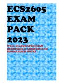 ECS2605 EXAM PACK 2023 
