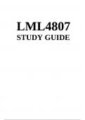 LML4807 Study Guide