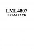 LML4807 EXAM PACK 2024