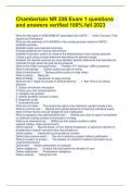 Chamberlain NR 226 Exam 1 questions and answers verified 100&percnt; fall 2023