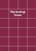 Principles of Marketing: All Topic Notes