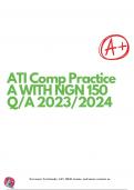 ATI Comp Practice A WITH NGN 150 Q&sol;A 2023&sol;2024