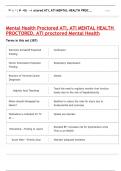 Mental Health Proctored ATI, ATI MENTAL HEALTH PROCTORED, ATI proctored Mental Health