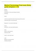 Medical Terminology Final exam Study guide (chapters 1-13)