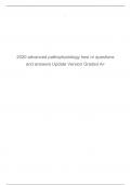 2020 advanced pathophysiology hesi rn questions and answers Update Version Graded A&plus;