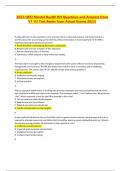 2023-HESI Mental Health RN Questions and Answers from  V1-V3 Test Banks from Actual Exams 2023&rpar; VERIFIED 100&percnt;