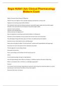 Regis NU641 Adv Clinical Pharmacology  Midterm Exam