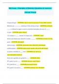 RD Exam - Principles of Dietetics Questions & Answers &vert; Already Passed