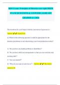 RDN Exam&colon; Principles of Dietetics &lpar;eat right PREP&rpar; EXAM QUESTIONS & ANSWERS &vert;ALREADY GRADED A&plus;&vert; 2024