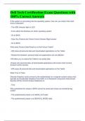 Dell Tech Certification Exam Questions with 100&percnt; Correct Answers 