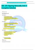 ASL 101 Signing Naturally Unit 5 Complete Solution 5&colon;1 Watch video&period; Mini-dialogues&lpar;Page 236&rpar; Mini-dialogue 1 1&period; What does Michelle ask David&quest; What activity did he do yesterday&quest; 2&period; What does David say he did and didn&rsquo;t do&quest; Explain&period; He watched TV&period; He didn&rsquo;t