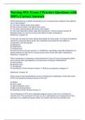 Nursing 552&colon; Exam 3 Practice Questions with 100&percnt; Correct Answers 