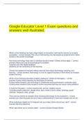  Google Educator Level 1 Exam questions and answers well illustrated.