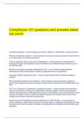  Compliance 101 questions and answers latest top score.