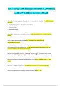 CM Training AAAE Exam &vert; QUESTIONS & ANSWERS &vert; ALREADY GRADED A&plus; &vert; 2024 UPDATE