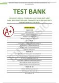 EMERGENCY MEDICAL TECHNICIAN-BASIC EXAMS (EMT-B/EMT BASIC QUESTIONS|TEST BANK ALL CHAPTER 26-41 INCLUDED WITH VERIFIED ANSWERS / RATED A+