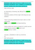 NURSING C488 HESI CRITICAL CARE Q & As ALL ANSWER ANSWERS 100&percnt; CORRECTLY&sol;VERIFIED LATEST DOWNLOAD 2023&sol;2024 RATED A&plus;